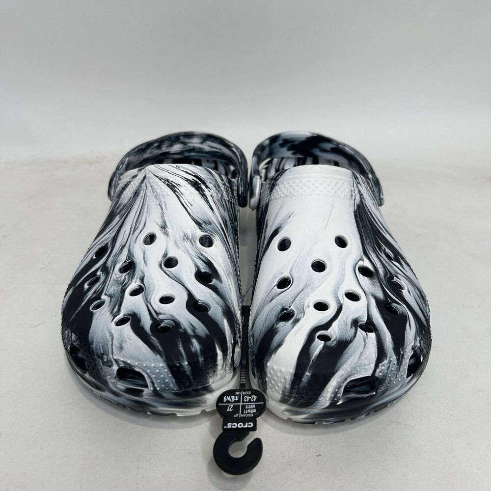 Crocs Classic Clog Marbled “Black White” 2024 - Picture 2 of 6